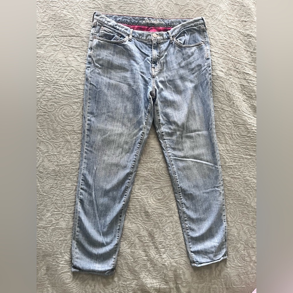 Eddie Bauer Lined Light Blue Boyfriend Jeans